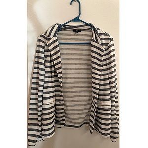 GAP || Blue and White Striped Cardigan
